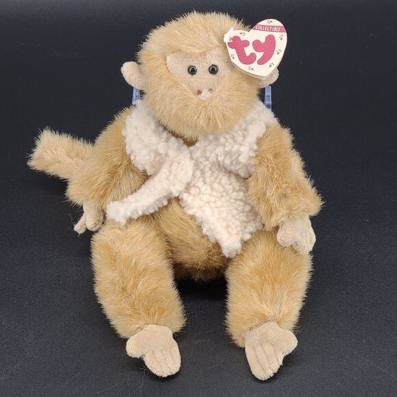 Ty Beanie Baby Morgan Monkey Attic Treasures Collection 1993 Vest - Picture 1 of 5